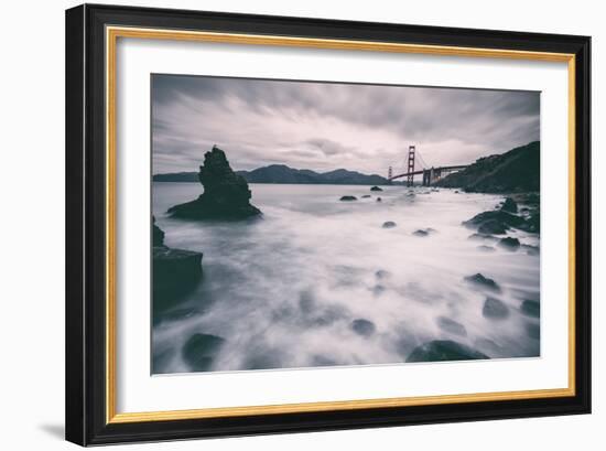 Water Movement at Marshall Beach - Golden Gate Bridge, San Francisco-Vincent James-Framed Photographic Print