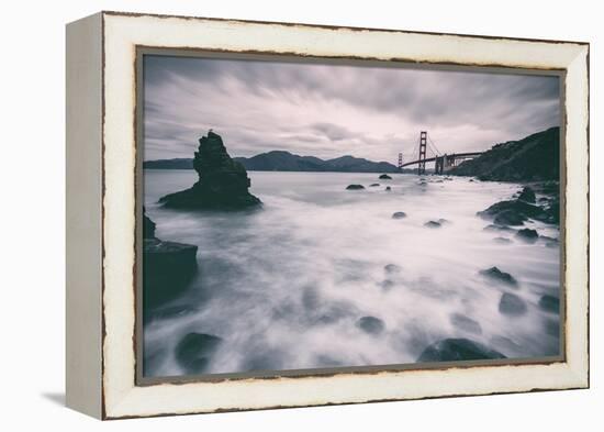 Water Movement at Marshall Beach - Golden Gate Bridge, San Francisco-Vincent James-Framed Premier Image Canvas