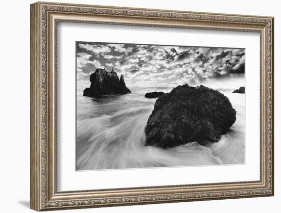 Water Movements, Malibu, California-null-Framed Art Print