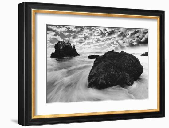 Water Movements, Malibu, California-null-Framed Art Print