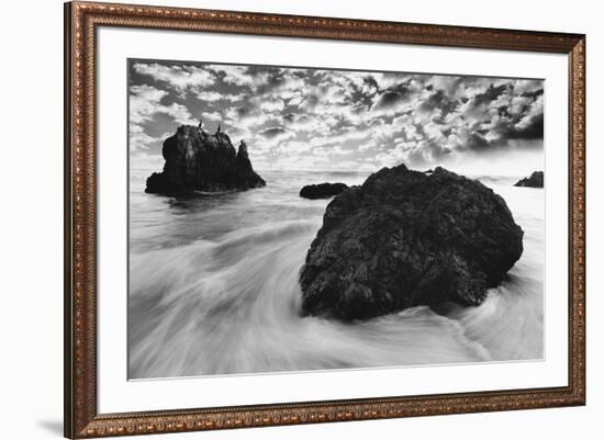 Water Movements, Malibu, California-null-Framed Art Print