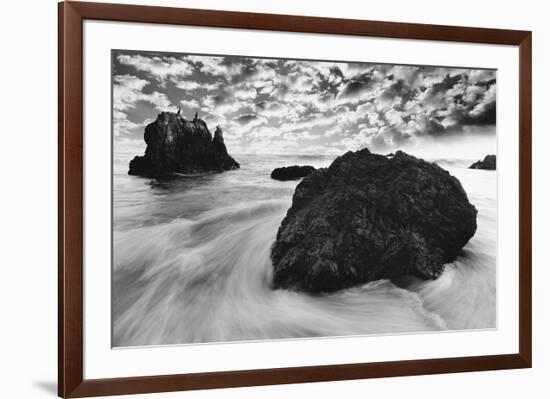 Water Movements, Malibu, California-null-Framed Art Print