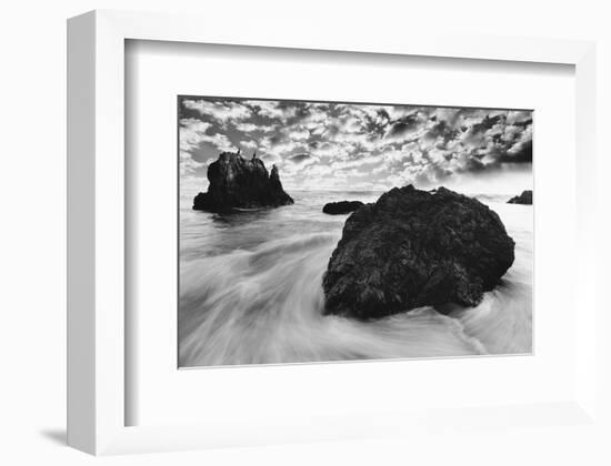 Water Movements, Malibu, California-null-Framed Art Print