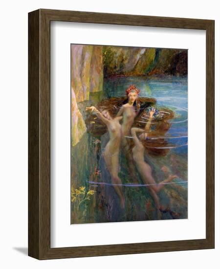 Water Nymphs, 1927-Gaston Bussiere-Framed Giclee Print