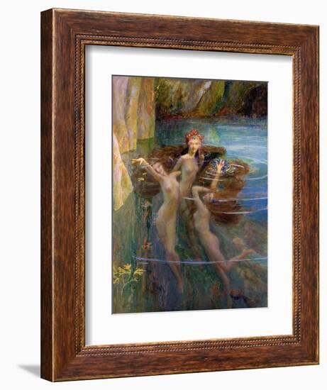 Water Nymphs, 1927-Gaston Bussiere-Framed Giclee Print