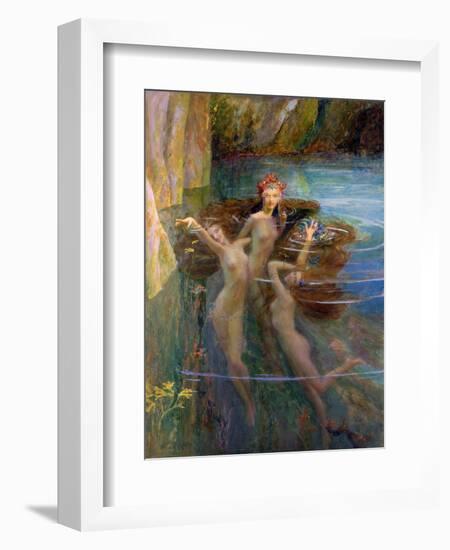 Water Nymphs, 1927-Gaston Bussiere-Framed Giclee Print