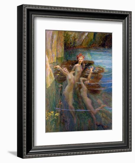 Water Nymphs, 1927-Gaston Bussiere-Framed Giclee Print