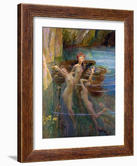 Water Nymphs, 1927-Gaston Bussiere-Framed Giclee Print