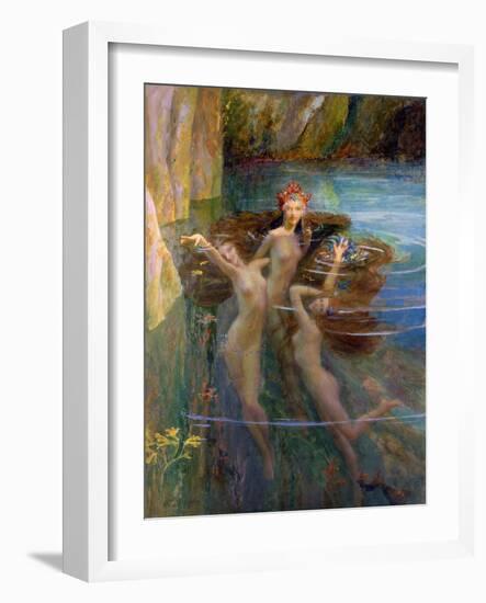 Water Nymphs, 1927-Gaston Bussiere-Framed Giclee Print