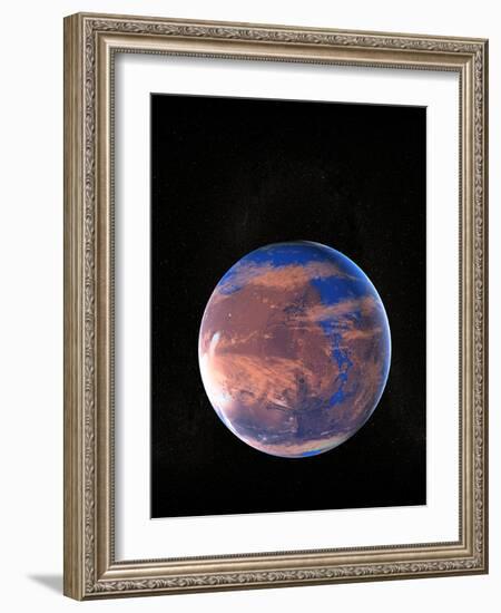 Water on a Prehistoric Mars-Christian Darkin-Framed Photographic Print