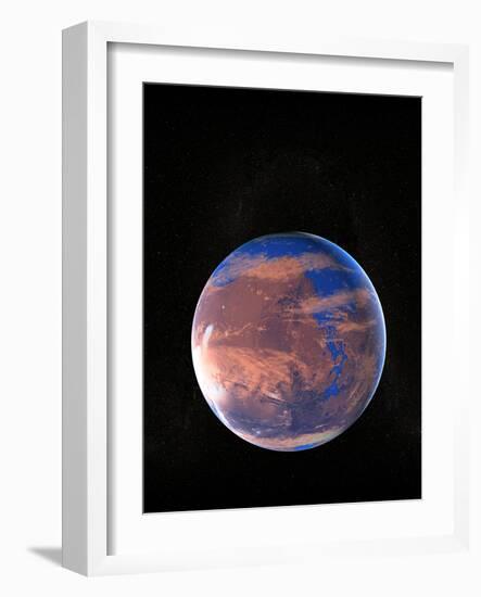 Water on a Prehistoric Mars-Christian Darkin-Framed Photographic Print