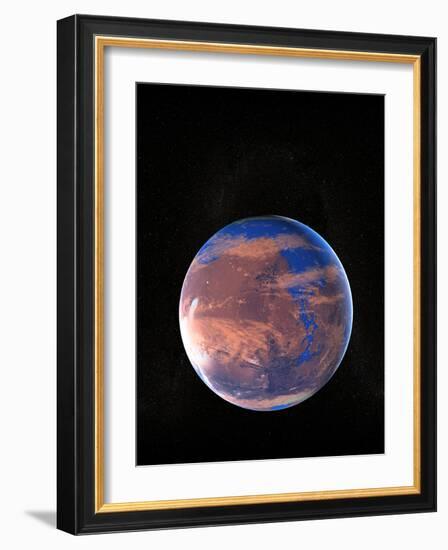 Water on a Prehistoric Mars-Christian Darkin-Framed Photographic Print