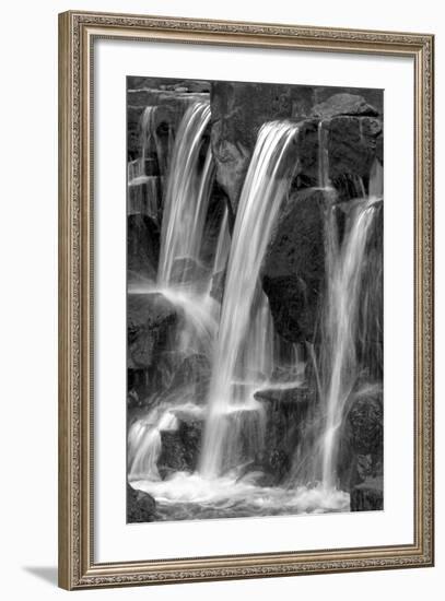 Water on the Rocks I BW-Douglas Taylor-Framed Photo