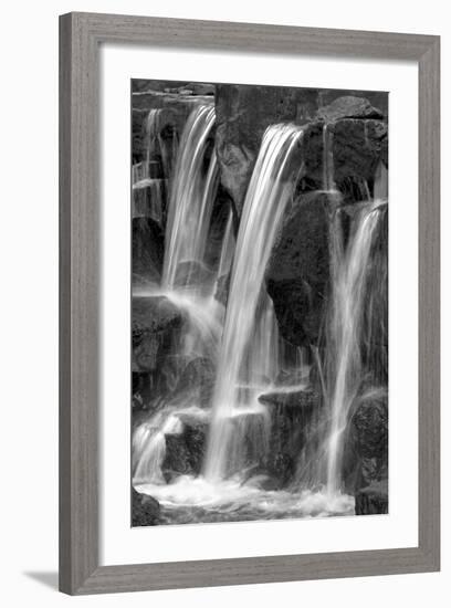 Water on the Rocks I BW-Douglas Taylor-Framed Photo