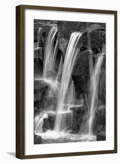 Water on the Rocks I BW-Douglas Taylor-Framed Photo