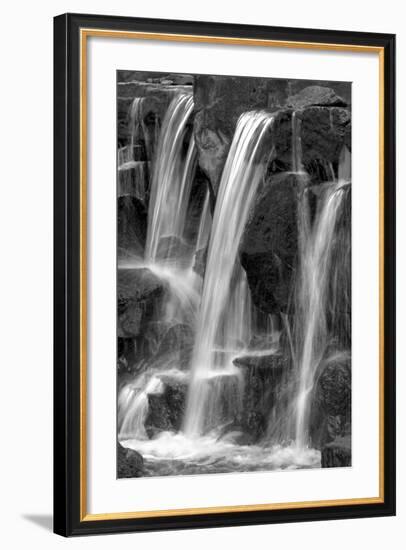 Water on the Rocks I BW-Douglas Taylor-Framed Photo