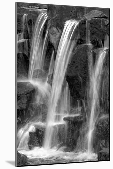 Water on the Rocks I BW-Douglas Taylor-Mounted Photo