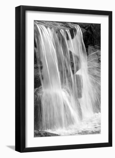 Water on the Rocks II BW-Douglas Taylor-Framed Photo