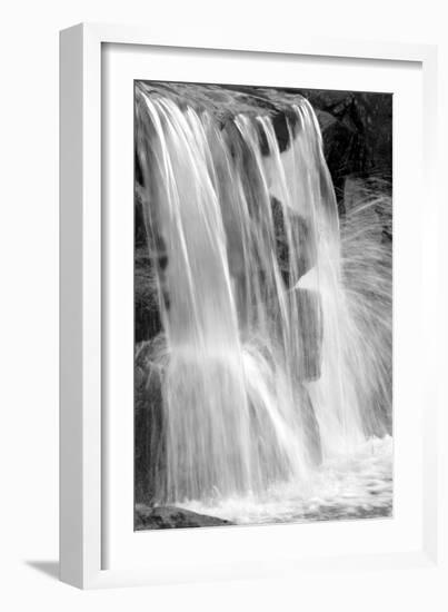 Water on the Rocks II BW-Douglas Taylor-Framed Photo