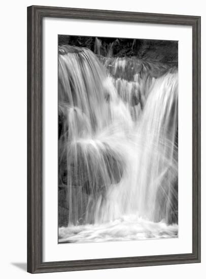 Water on the Rocks III BW-Douglas Taylor-Framed Photo