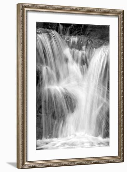 Water on the Rocks III BW-Douglas Taylor-Framed Photo