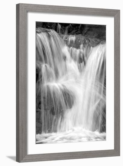 Water on the Rocks III BW-Douglas Taylor-Framed Photo