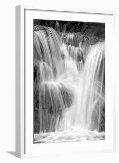 Water on the Rocks III BW-Douglas Taylor-Framed Photo