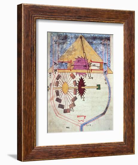 Water Pump, from "Treaty on Mechanical Procedures" by Al-Djazari, 1206-null-Framed Giclee Print