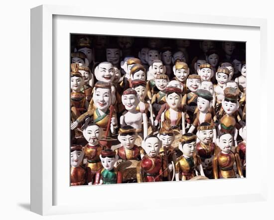 Water Puppets, Hanoi, Vietnam, Indochina, Southeast Asia, Asia-Gavin Hellier-Framed Photographic Print