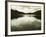 Water Reflecting Bordering Trees and Sky-Jan Lakey-Framed Photographic Print