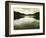 Water Reflecting Bordering Trees and Sky-Jan Lakey-Framed Photographic Print