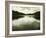 Water Reflecting Bordering Trees and Sky-Jan Lakey-Framed Photographic Print