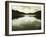 Water Reflecting Bordering Trees and Sky-Jan Lakey-Framed Photographic Print