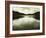 Water Reflecting Bordering Trees and Sky-Jan Lakey-Framed Photographic Print