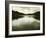 Water Reflecting Bordering Trees and Sky-Jan Lakey-Framed Photographic Print