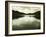 Water Reflecting Bordering Trees and Sky-Jan Lakey-Framed Photographic Print