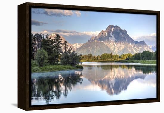 Water Reflection of Mount Moran-Richard Maschmeyer-Framed Premier Image Canvas