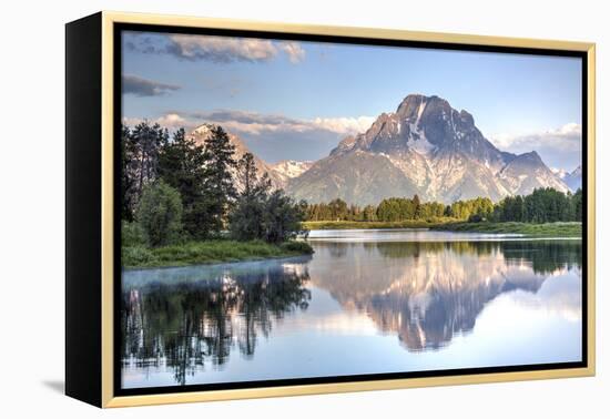 Water Reflection of Mount Moran-Richard Maschmeyer-Framed Premier Image Canvas