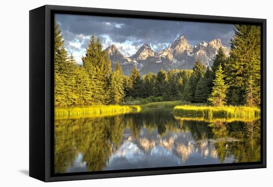 Water Reflection of the Teton Range-Richard Maschmeyer-Framed Premier Image Canvas