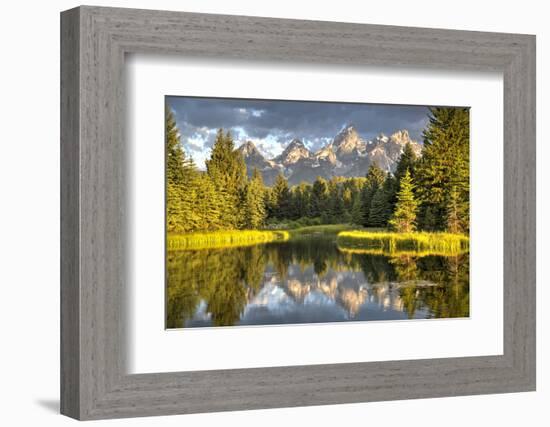 Water Reflection of the Teton Range-Richard Maschmeyer-Framed Photographic Print