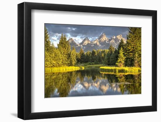 Water Reflection of the Teton Range-Richard Maschmeyer-Framed Photographic Print