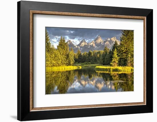 Water Reflection of the Teton Range-Richard Maschmeyer-Framed Photographic Print