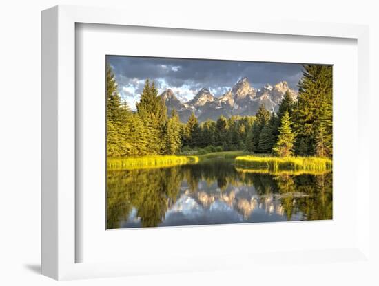 Water Reflection of the Teton Range-Richard Maschmeyer-Framed Photographic Print