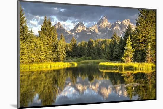 Water Reflection of the Teton Range-Richard Maschmeyer-Mounted Photographic Print