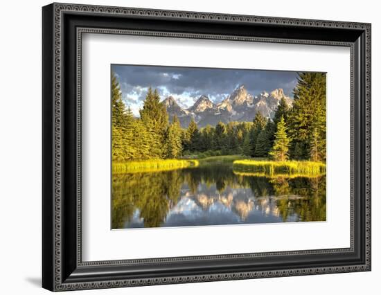 Water Reflection of the Teton Range-Richard Maschmeyer-Framed Photographic Print