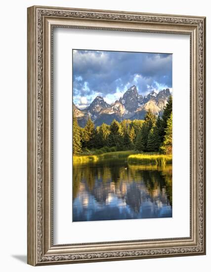 Water Reflection of the Teton Range-Richard Maschmeyer-Framed Photographic Print