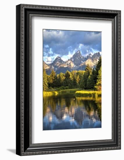 Water Reflection of the Teton Range-Richard Maschmeyer-Framed Photographic Print