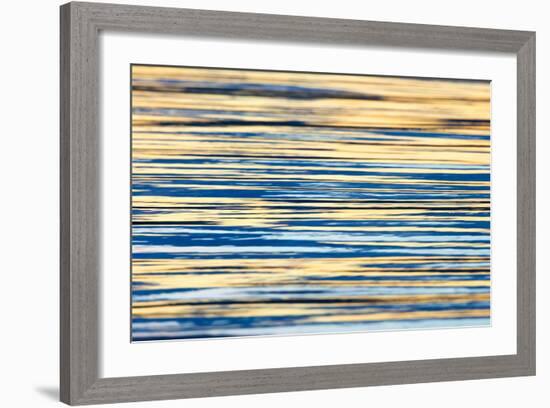 Water Ripples at Sunset, Inle Lake, Shan State, Myanmar-Keren Su-Framed Photographic Print