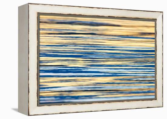 Water Ripples at Sunset, Inle Lake, Shan State, Myanmar-Keren Su-Framed Premier Image Canvas