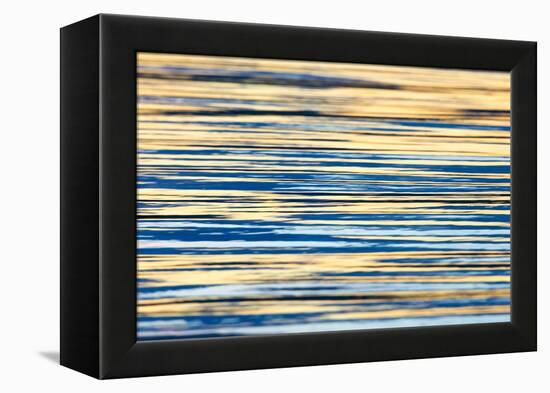 Water Ripples at Sunset, Inle Lake, Shan State, Myanmar-Keren Su-Framed Premier Image Canvas